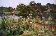 Emile Claus The river Lys at Astene oil painting artist